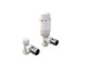Kartell Design Twin Pack Angled Thermostatic Radiator Valve White Kartell Design Twin Pack Angled Thermostatic Radiator Valve White